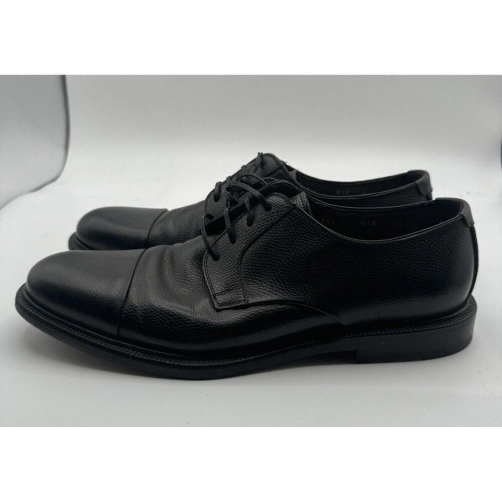 Salvatore Ferragamo Pebbled Leather Cap Toe Dress Shoe Size 7 EE - Picture 2 of 7